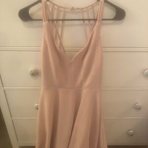 B Darlin Pink Spaghetti Strap Sundress for Weddings